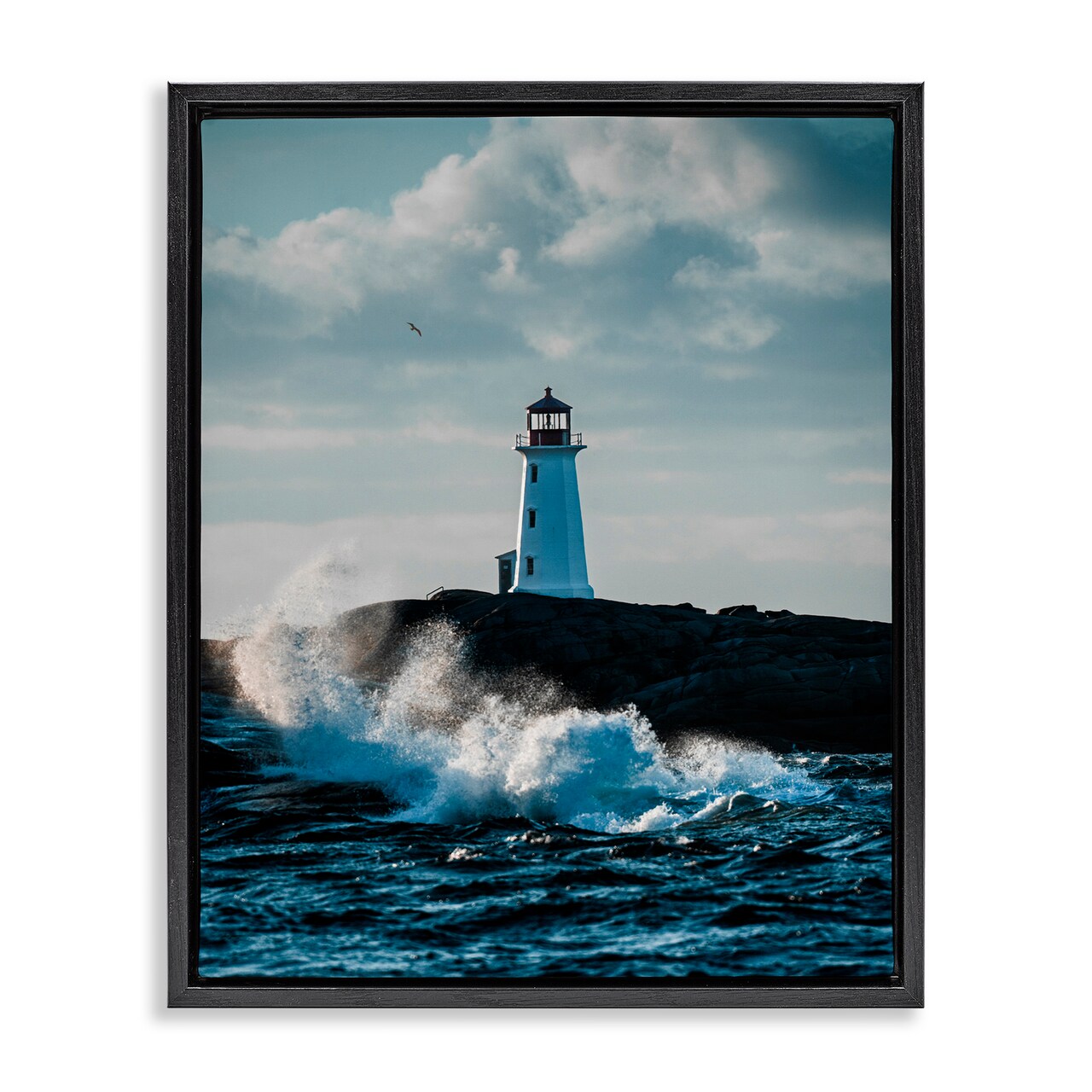Stupell Industries Nova Scotia Lighthouse Floating Frame, design by Jared Kreiss